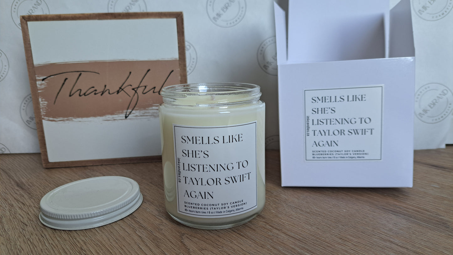 BEST SELLER: TAYLOR SWIFT Scented Candle (40+ different scents) 8oz