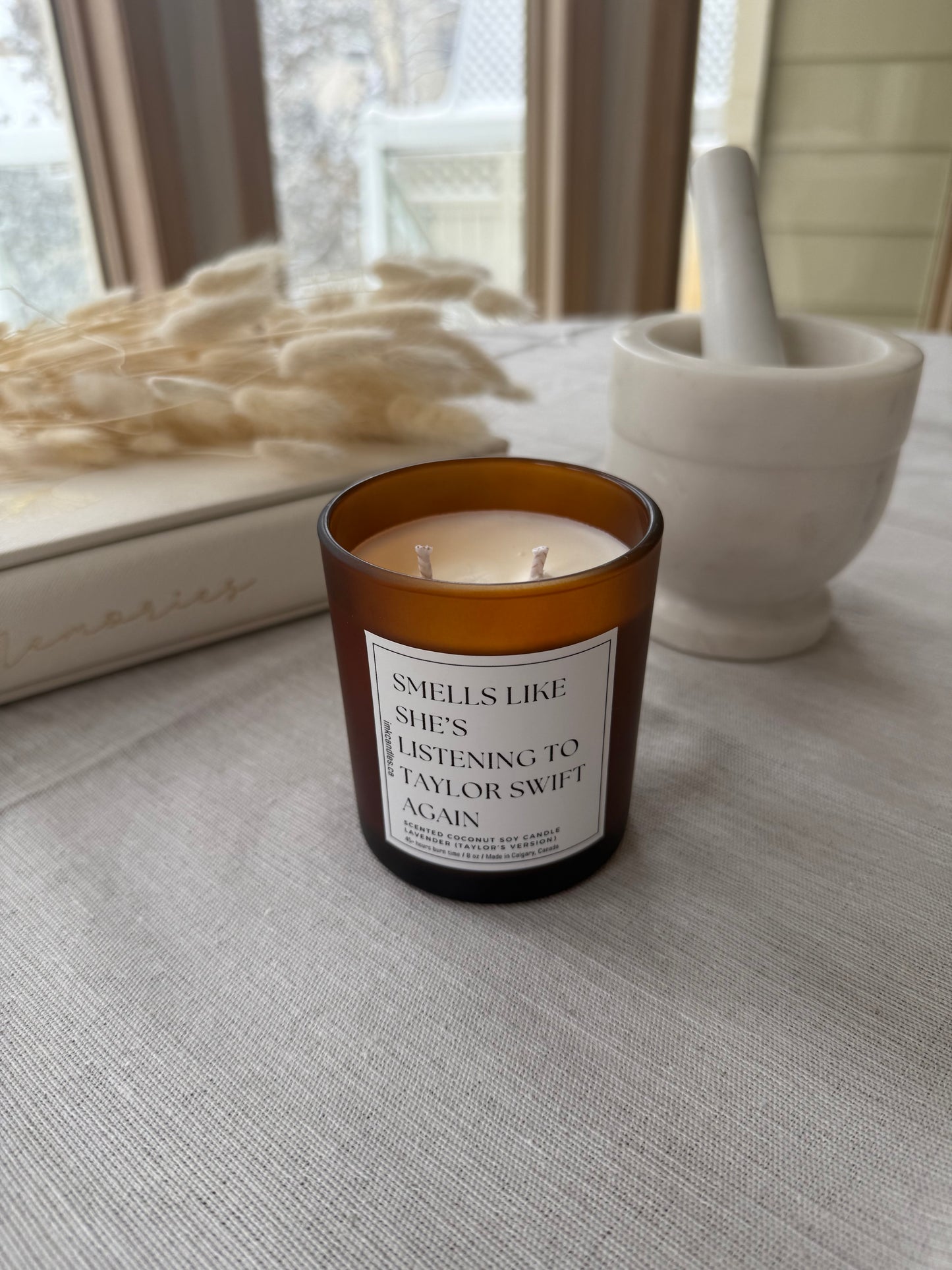 TAYLOR SWIFT Inspired Amber Jar Scented Candle (40+ different scents)