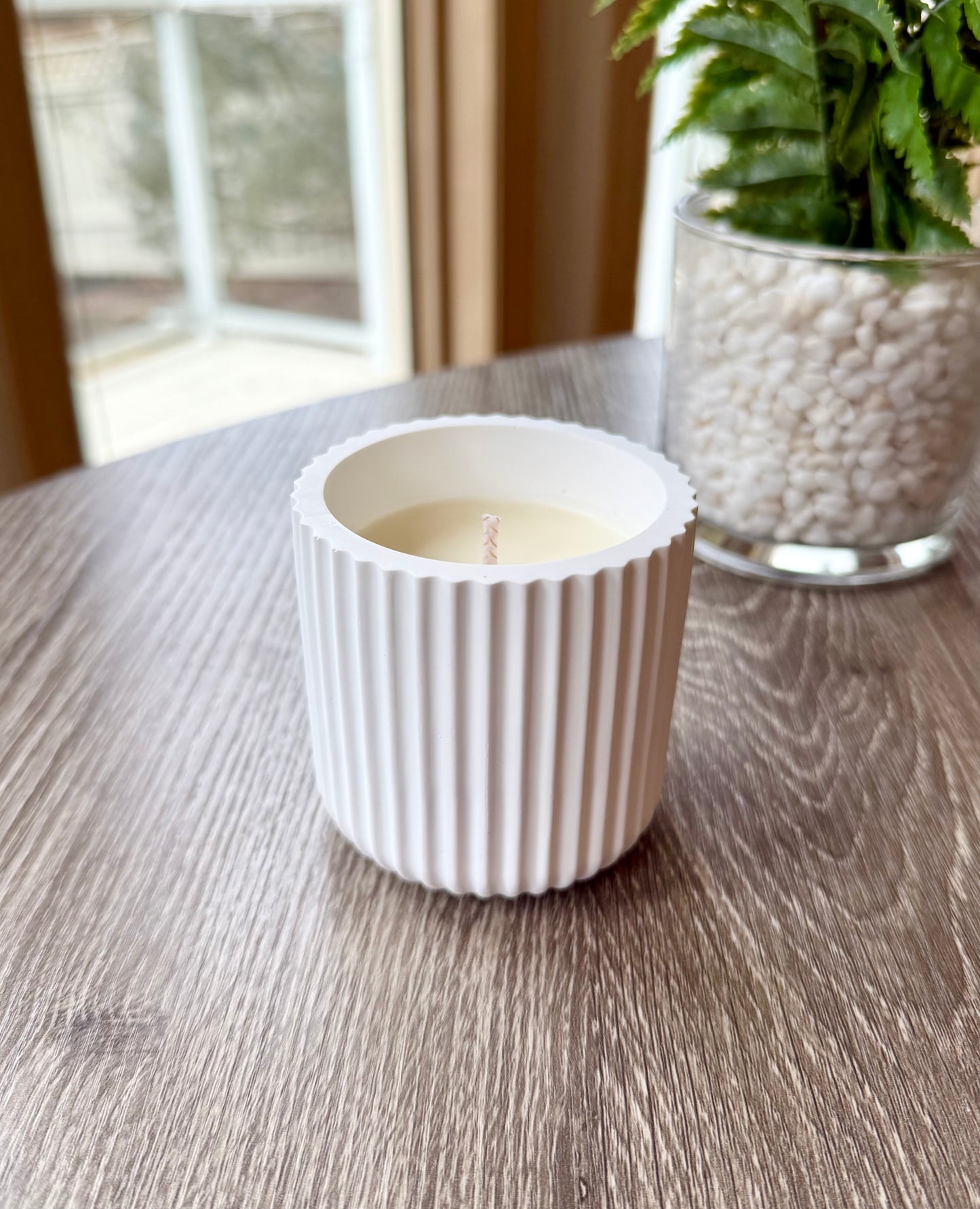 Ceramic White Jar Scented Candle 6oz (40+ different scents)