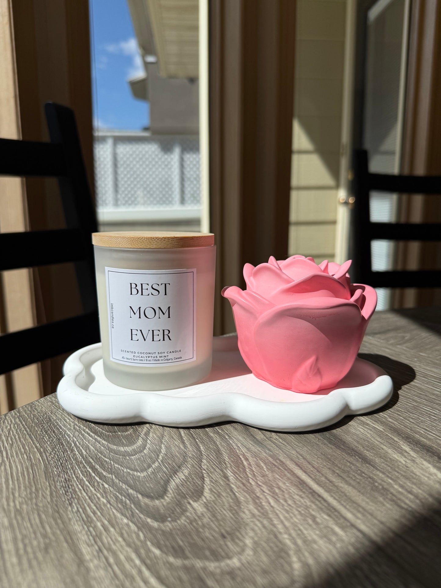 BEST MOM EVER Scented Candle for Mother's Day (40+ different scents) 8oz - made from natural Coconut Soy Wax