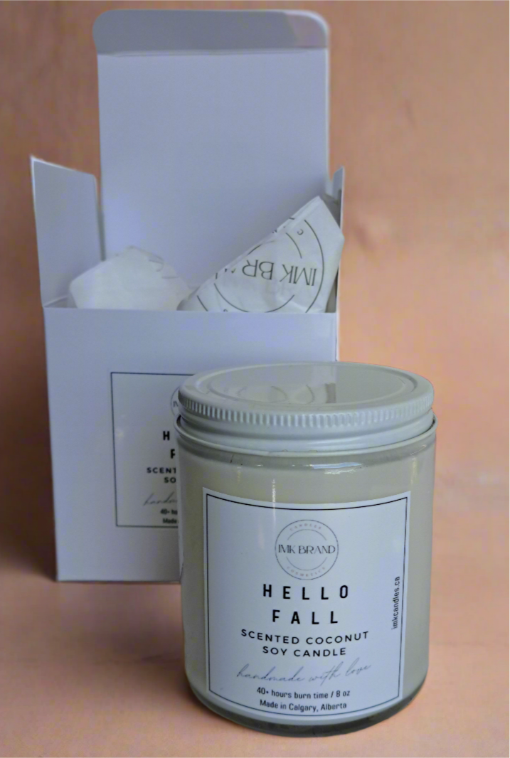 CLEAR GLASS JAR - Scented Candle 8oz (40+ different scents)