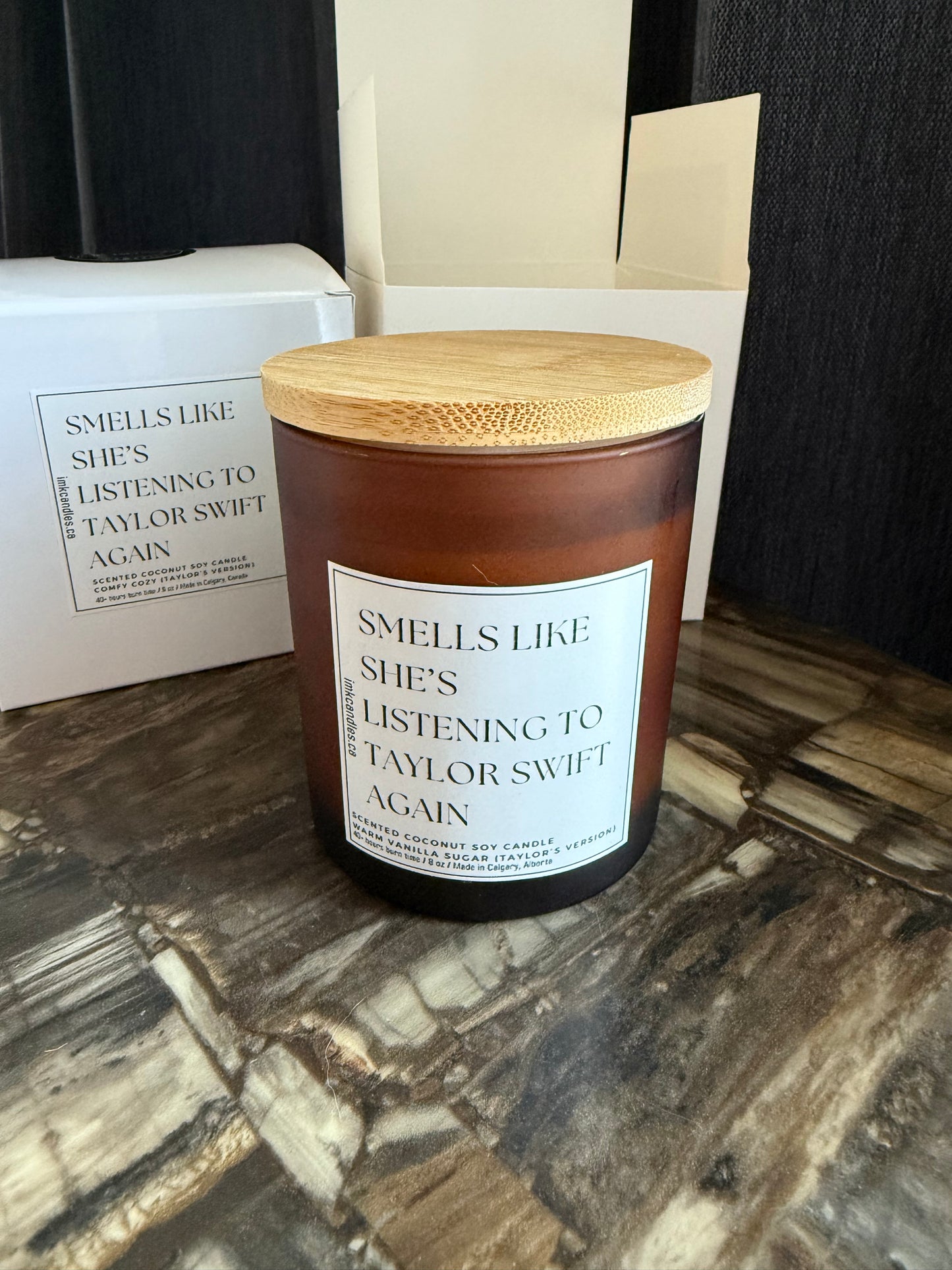 TAYLOR SWIFT Inspired Amber Jar Scented Candle (40+ different scents)