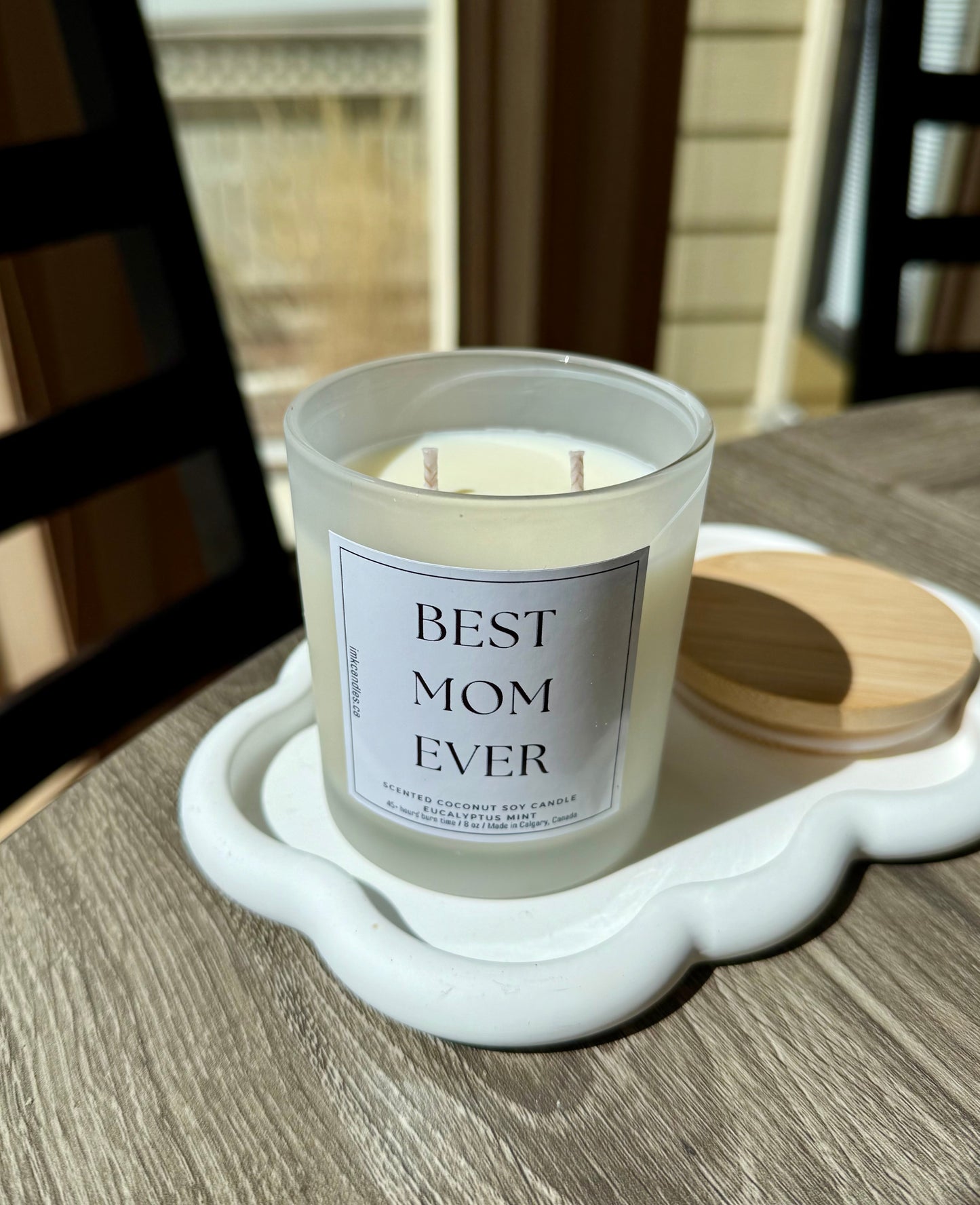BEST MOM EVER Scented Candle for Mother's Day (40+ different scents) 8oz - made from natural Coconut Soy Wax