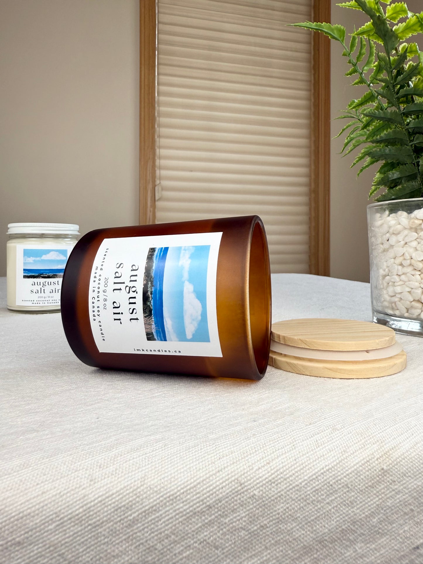 August Salt Air Scented Candle For Swifties| Folklore Reputation Evermore | Coconut Soy Wax | Birthday Gift for Her | Calming Home Decor 8oz