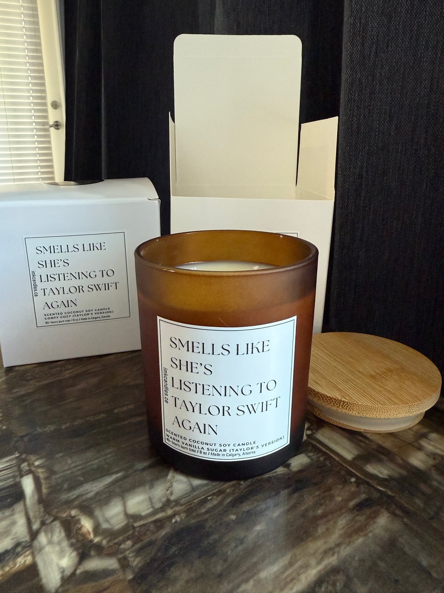 TAYLOR SWIFT Inspired Amber Jar Scented Candle (40+ different scents)