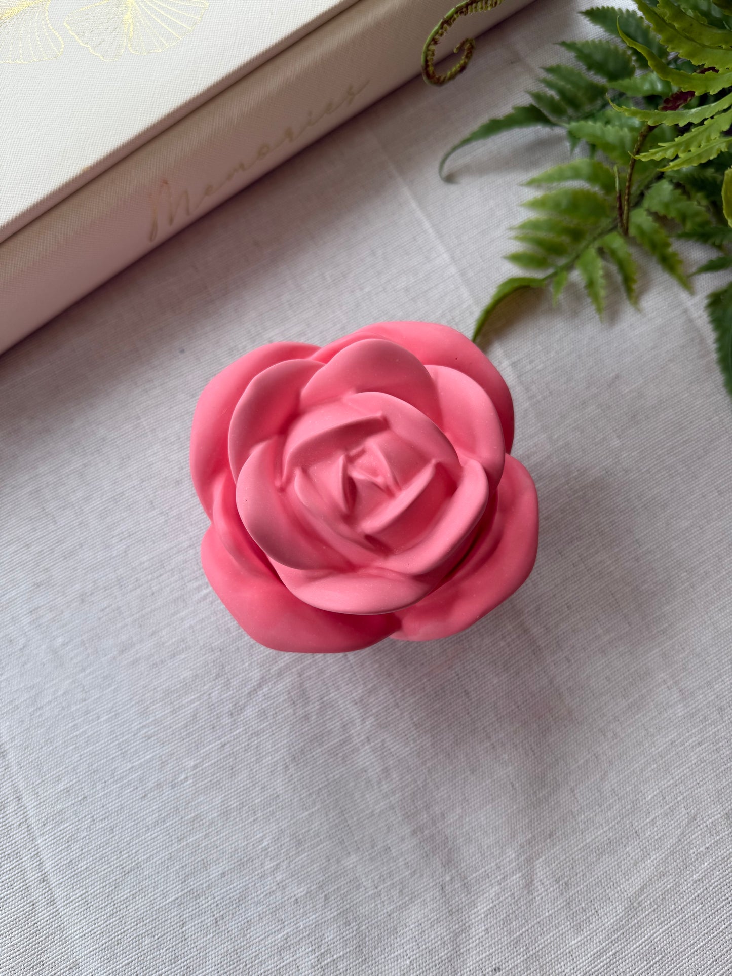 CERAMIC ROSE Scented Candle (30+ different scents)