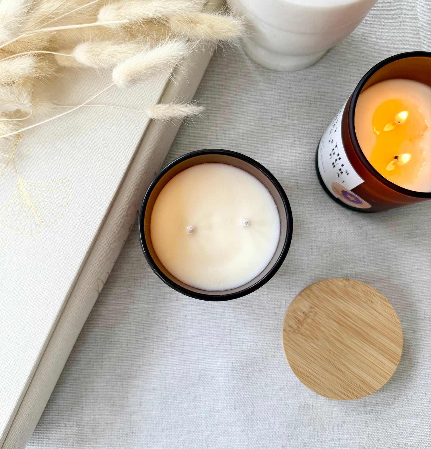 SPA AND WELLNESS Candle (40+ different scents) 8oz - made from natural Coconut Soy Wax