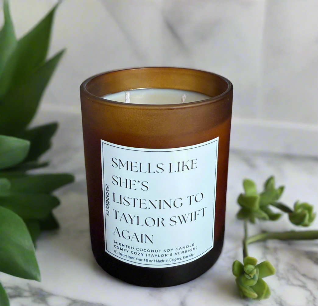 TAYLOR SWIFT Inspired Amber Jar Scented Candle (40+ different scents)