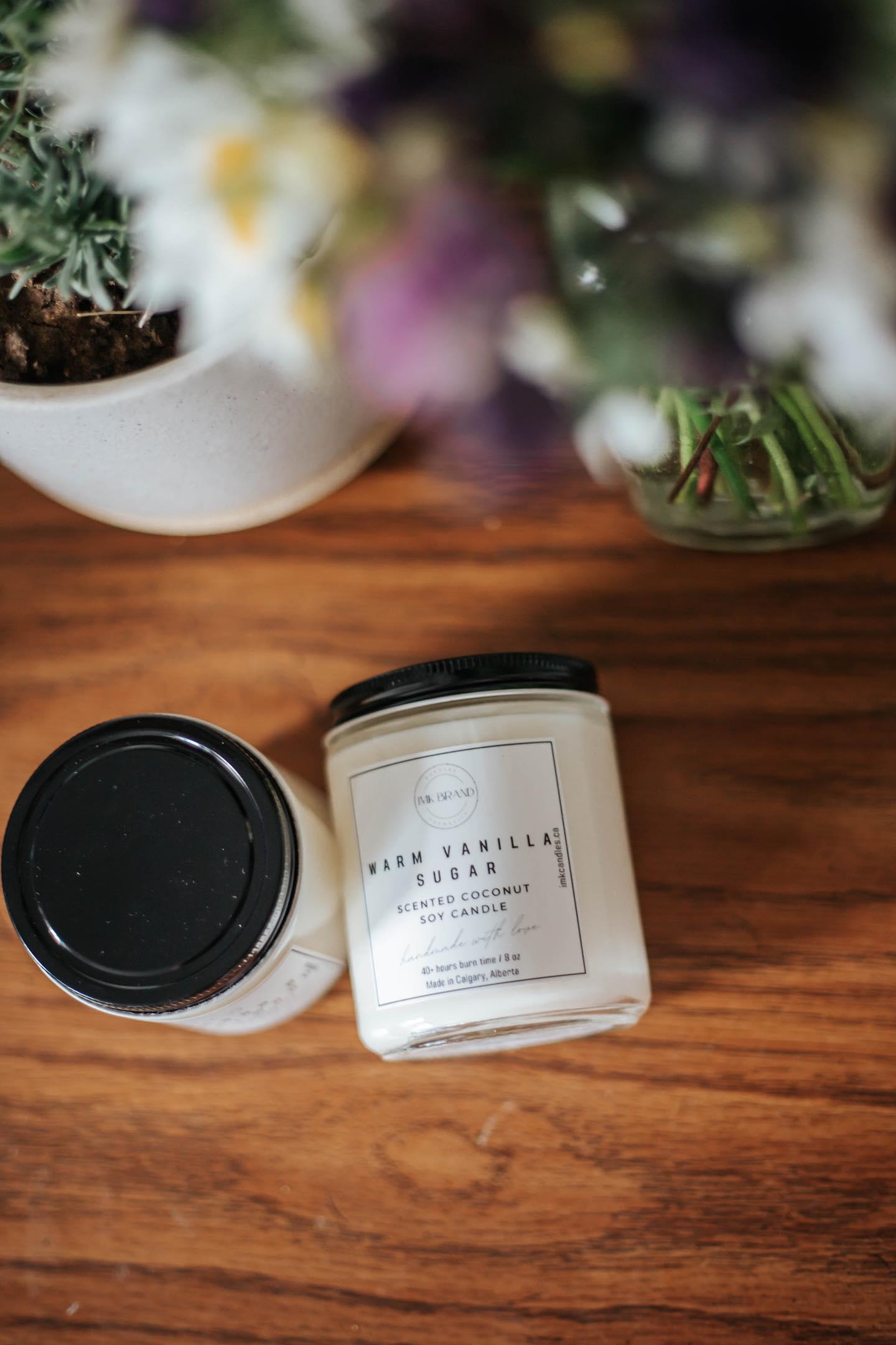 CLEAR GLASS JAR - Scented Candle 8oz (40+ different scents)