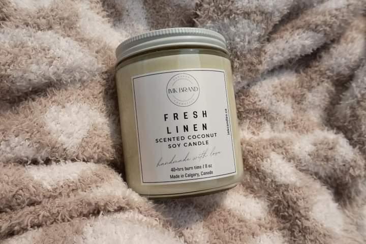 CLEAR GLASS JAR - Scented Candle 8oz (40+ different scents)