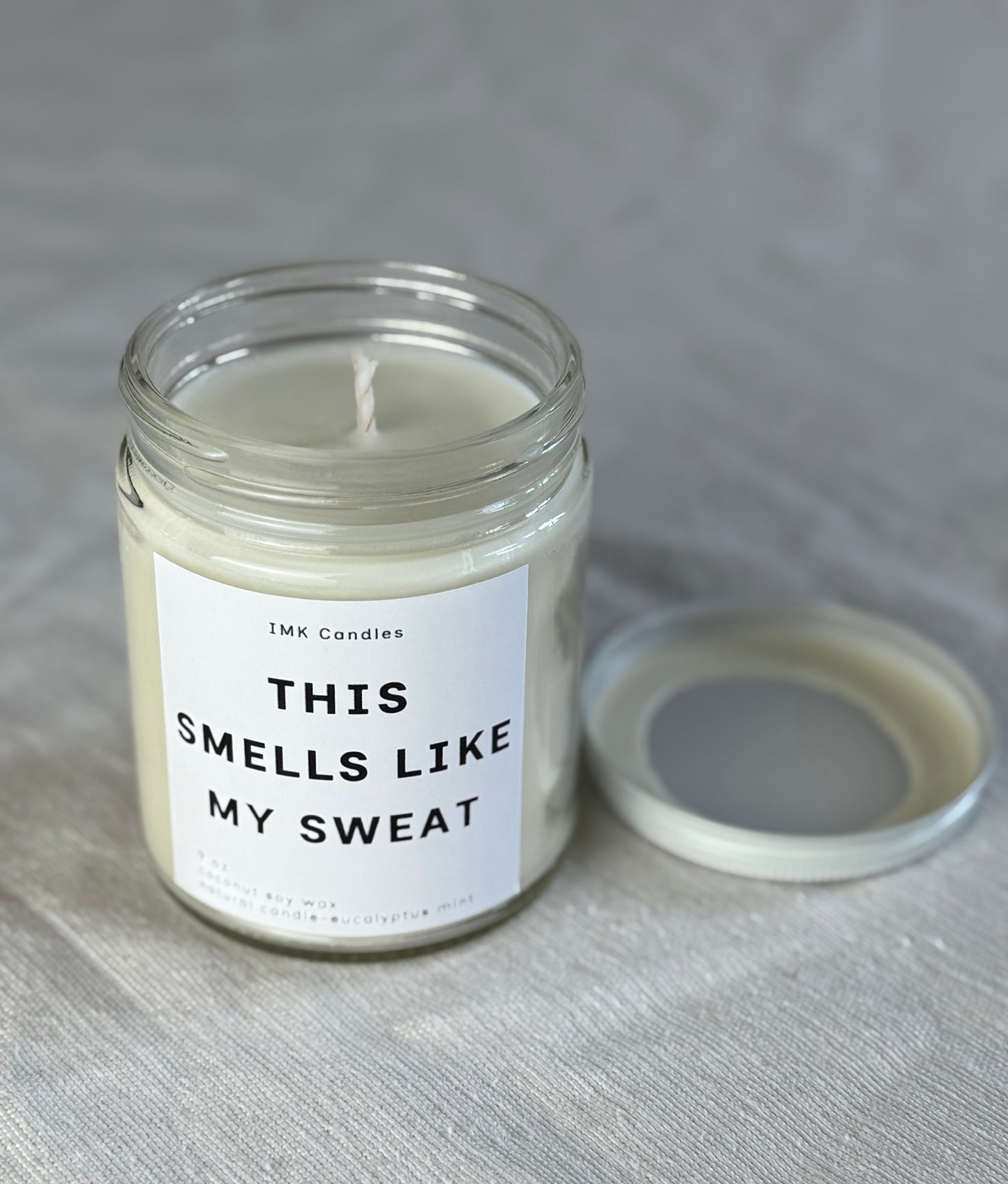 This Smells Like My Sweat- Scented Candle 8oz (40+ different scents)