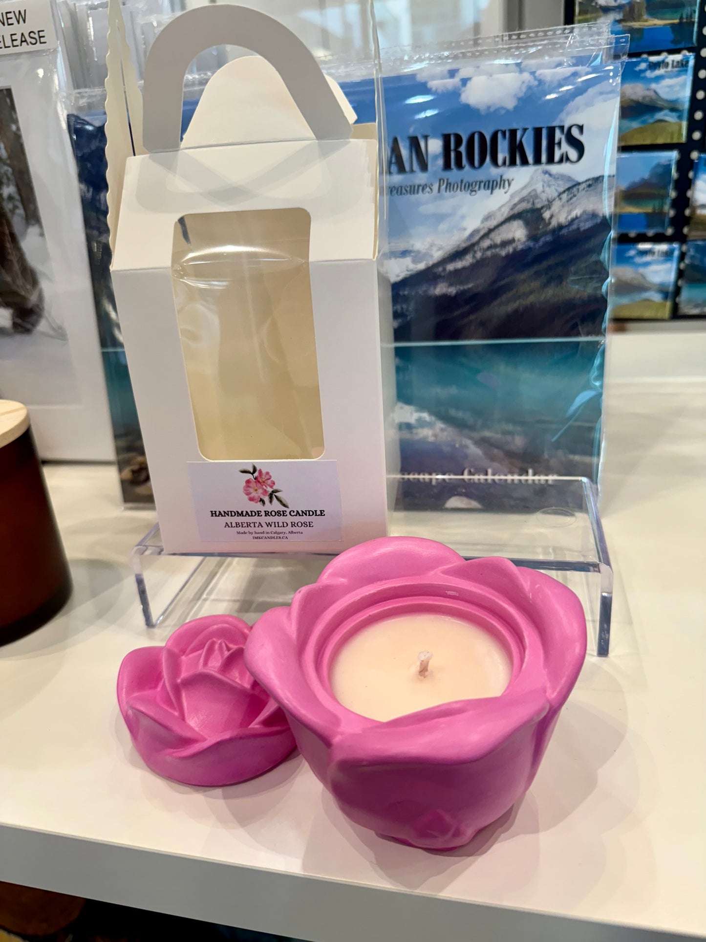 CERAMIC ROSE Scented Candle (30+ different scents)