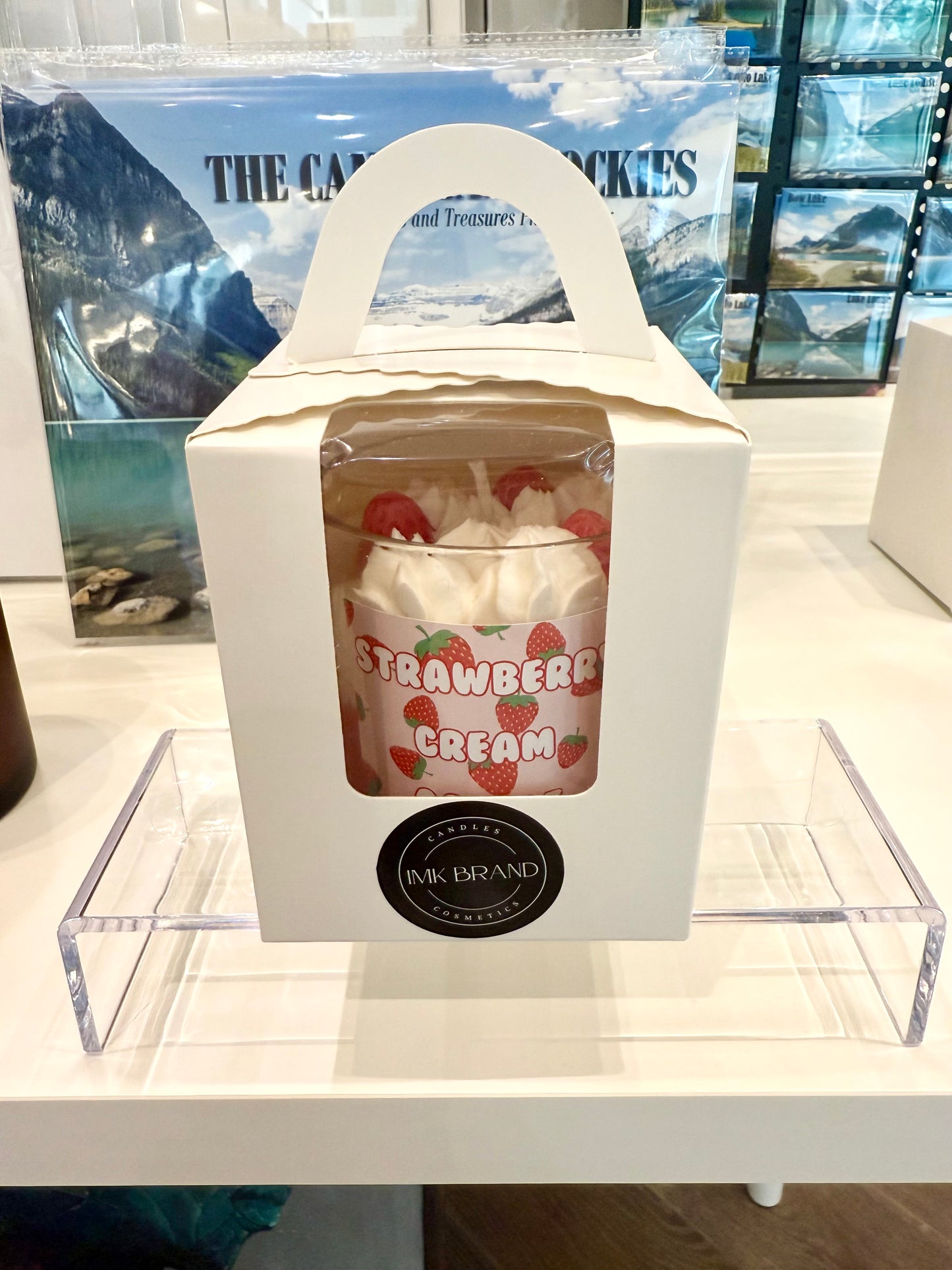 Strawberry Cream Candle Handmade with Natural Wax