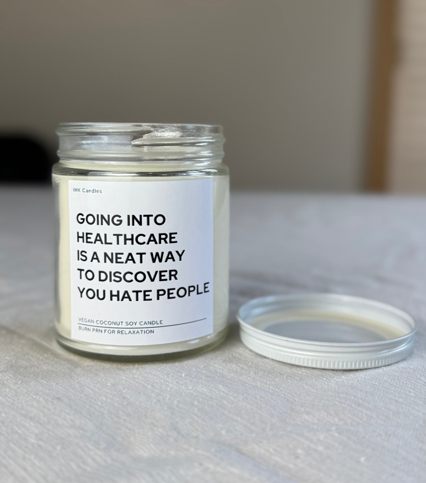 Candle For Nurses and Healthcare Professionals - Scented Candle 8oz (40+ different scents)