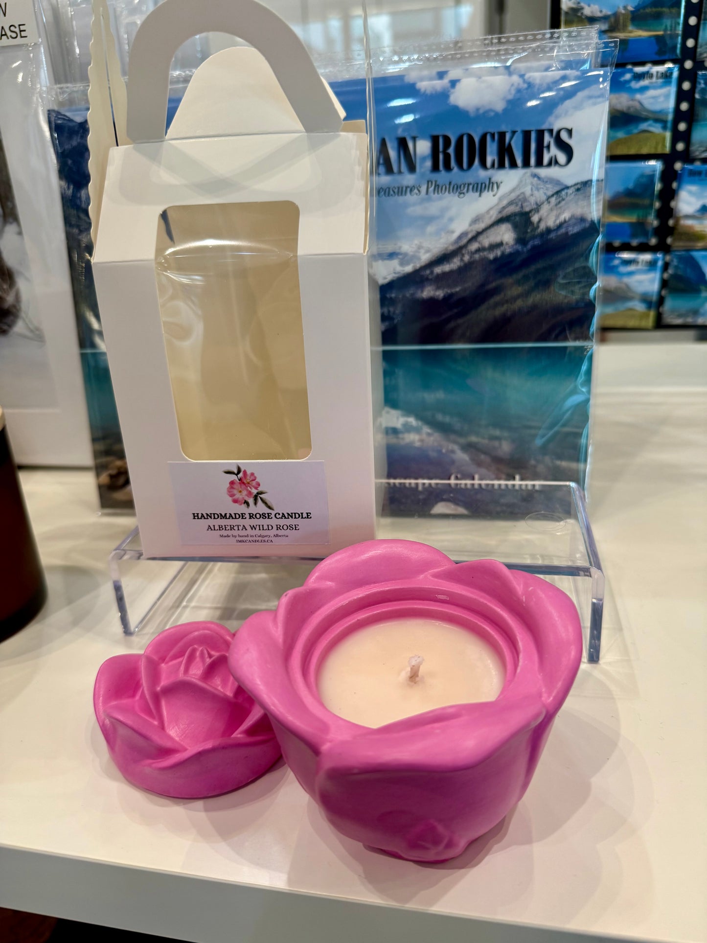 CERAMIC ROSE Scented Candle (30+ different scents)