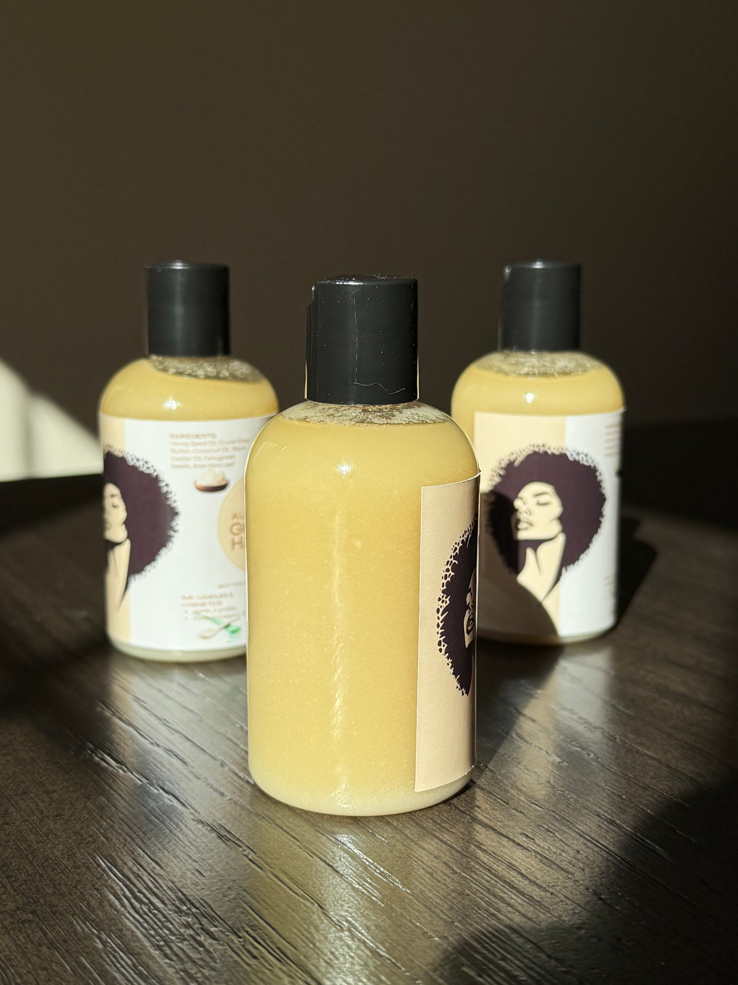 Auntie Uzo's Golden Hair Oil 4oz Naturally Curly, African, 3C, 4C Type Hair Made From Natural And Eco Shea Butter Fenugreek Black Castor Oil